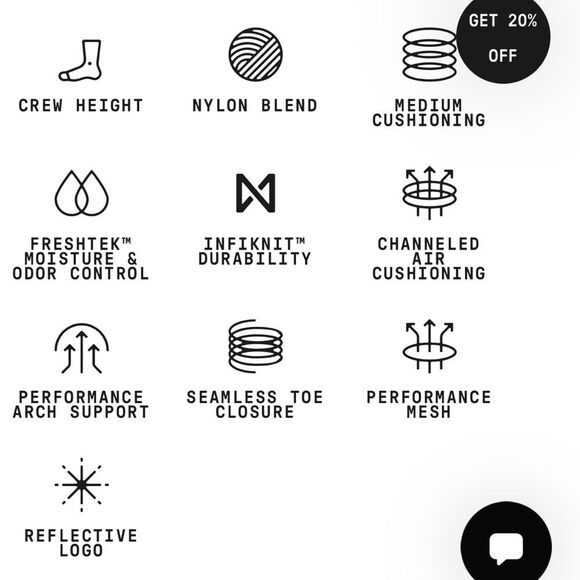 STANCE MEN’S PERFORMANCE SPORT MID CUSHION FEEL 360 w/INFIKNIT SIZE L AMERICAN - Picture 4 of 5